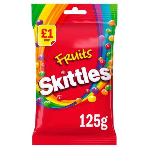 Skittles Fruits Sweets Treat Bag 125g PM
