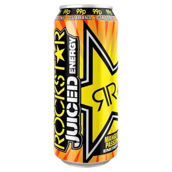 Rockstar Juiced Mango, Orange & Passionfruit Energy Drink 500ml PM