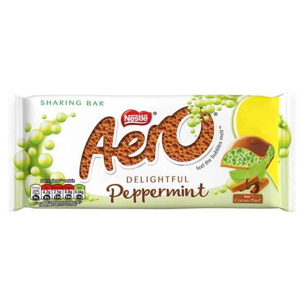 Aero Peppermint Mint Chocolate Sharing Bar 100g PM
