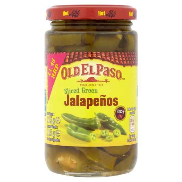 Old El Paso Sliced Green Jalapenos 215g