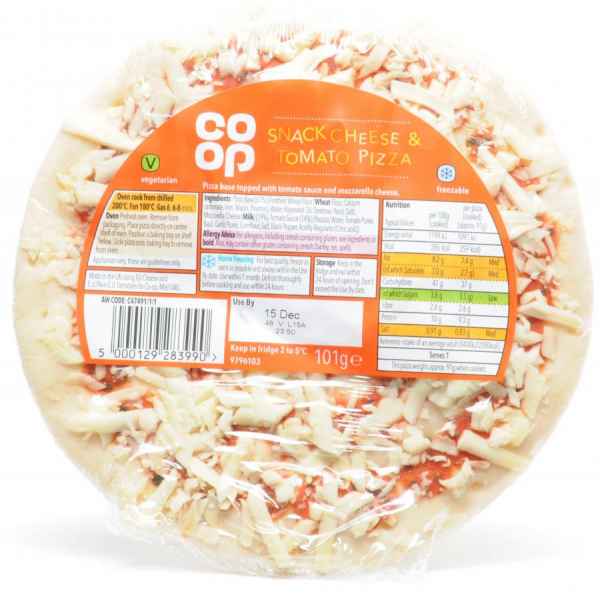 Co Op Snack Cheese and Tomato Pizza