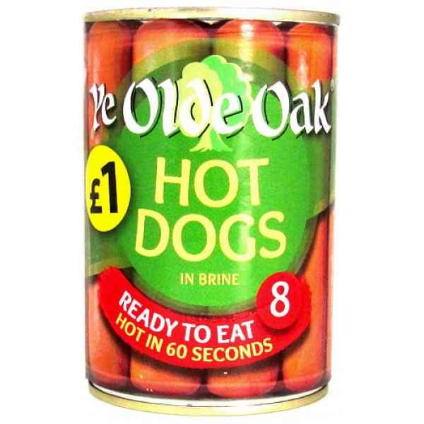 Ye Olde Oak 8 Hotdogs in Brine 400g