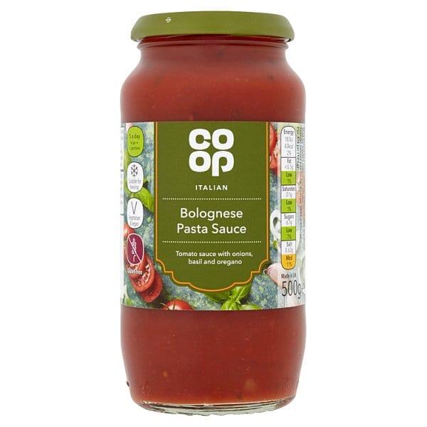 Co Op Italian Bolognese Pasta Sauce 500g