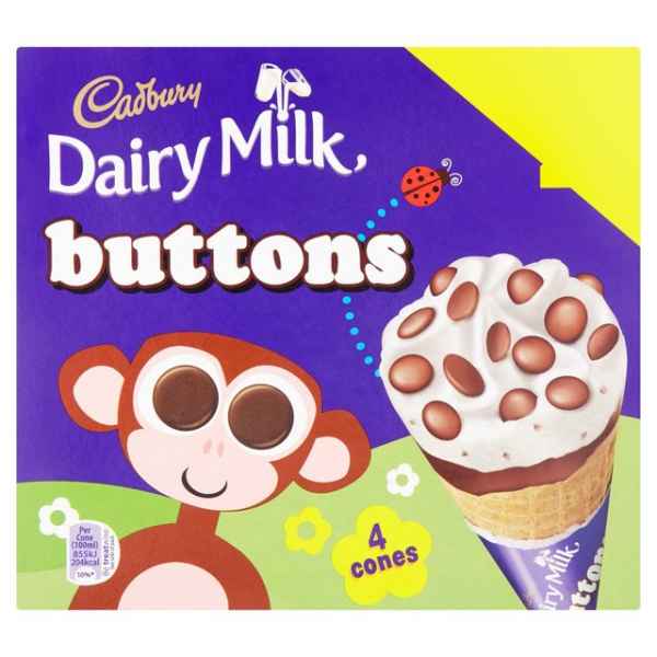 Cadbury Dairy Milk Buttons Ice Cream Cones Deliver Irvine