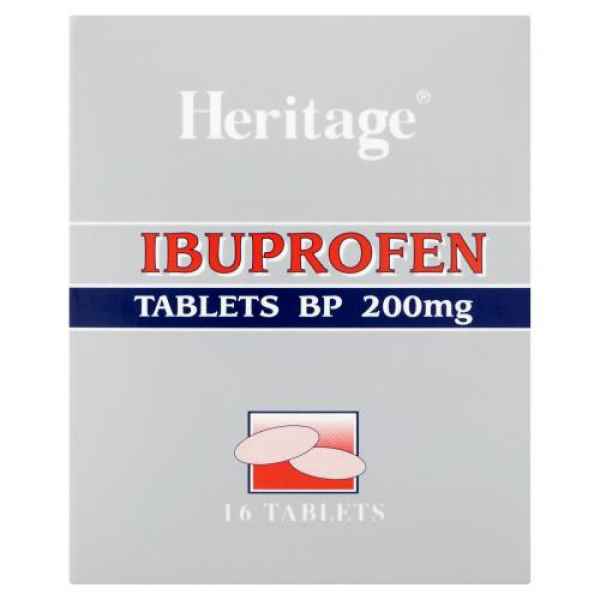 Heritage Ibuprofen Tablets BP 200mg 16 Tablets