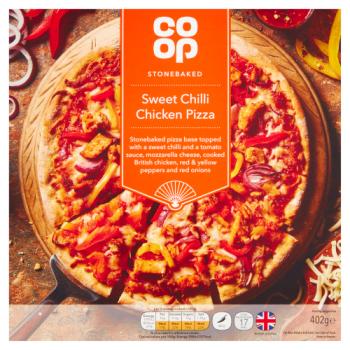 Co-op Stonebaked Sweet Chilli Chicken Pizza 402g
