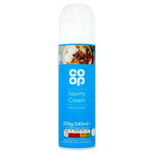 Co-op Squirty Cream 250g