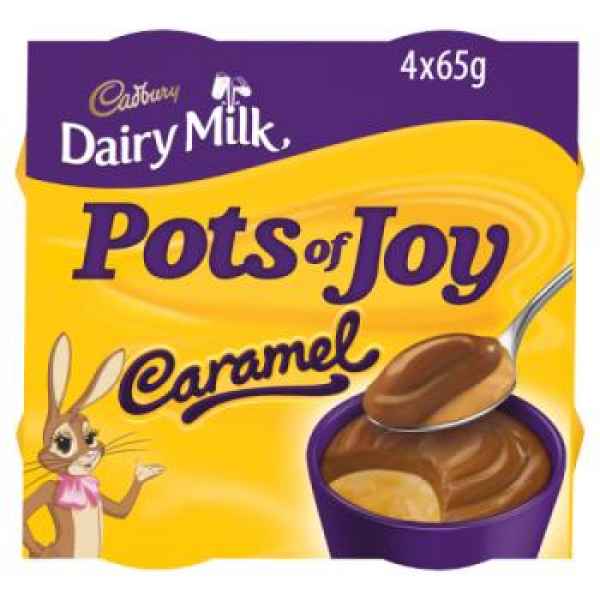 Cadbury Dairy Milk Pots of Joy Caramel 4 x 65g