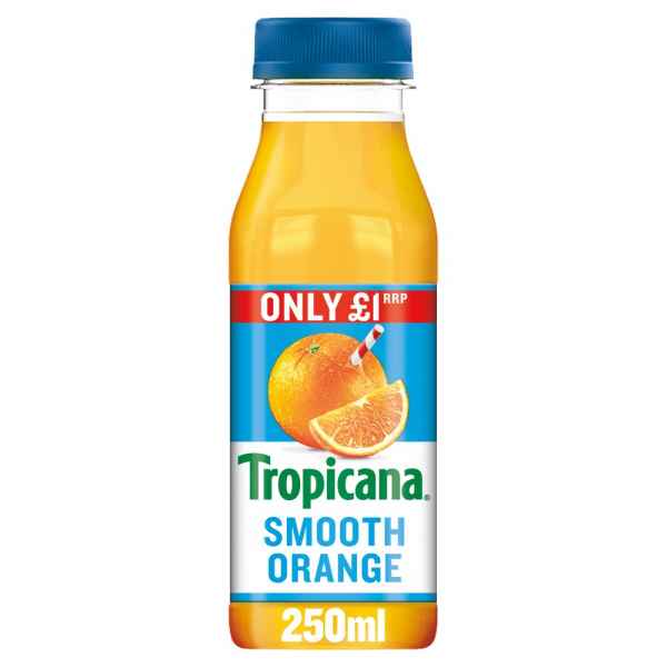 Tropicana Smooth Orange Juice £1 RRP PMP 250ml