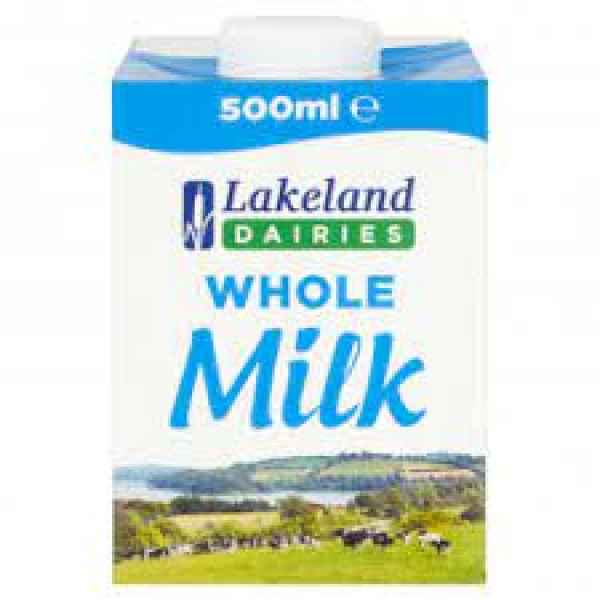 Lakeland Whole Milk 500ml