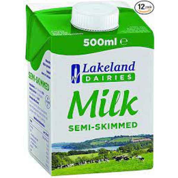Lakeland Semi-Skimmed Milk 500ml